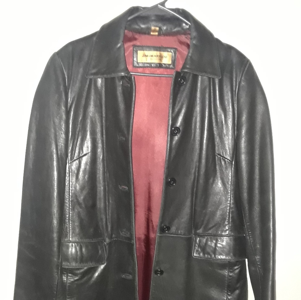 Jim and Marylou Collection Soft 100% Leather Coat